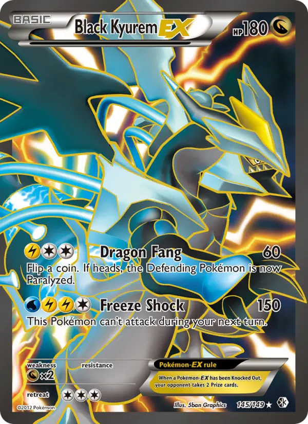 Black Kyurem EX #145 — Boundaries Crossed