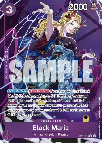 Black Maria (OP08-074) (Alternative Art) — Two Legends (OP08)