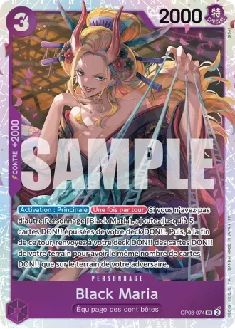 Black Maria (OP08-074) (Reprint) — ONE PIECE CARD THE BEST vol.2 (PRB02)