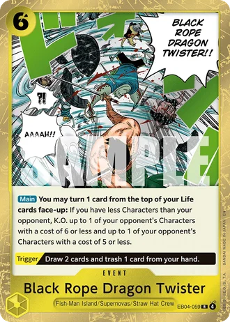 Black Rope Dragon Twister (EB04-059) — Adventure on Kami's Island (OP15-EB04)