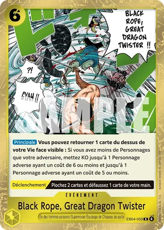 Black Rope, Great Dragon Twister (EB04-059) — Aventure sur l'Île de Dieu (OP15-EB04)