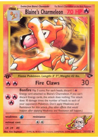 Blaine's Charmeleon #31 — Gym Challenge