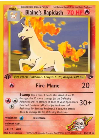 Blaine's Rapidash #33 — Gym Challenge
