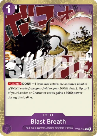 Blast Breath (ST04-016) (Jolly Roger Foil) — One Piece The Best (PRB01)