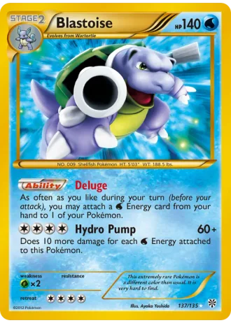 Blastoise #137 — Plasma Storm