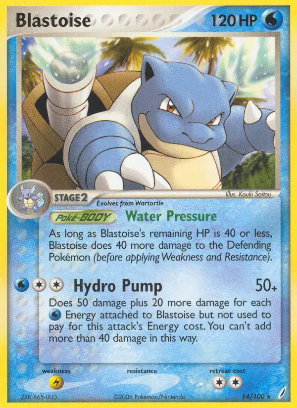 Blastoise #14 — EX Guardiani dei Cristalli
