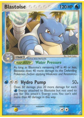 Blastoise #14/100 — EX Guardiani dei Cristalli