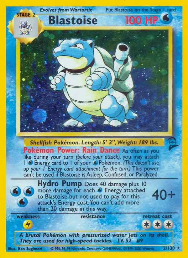 Blastoise #2 — Base Set 2