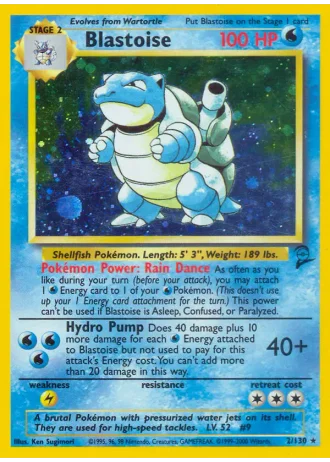 Blastoise #2 — Base Set 2