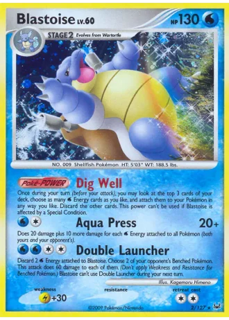 Blastoise #2/127 — Platino