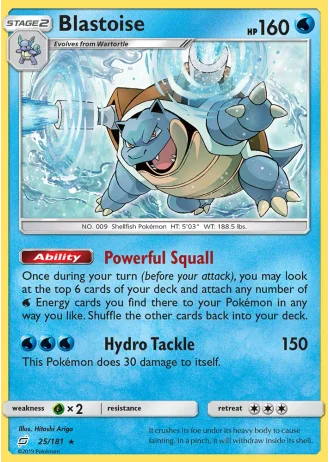 Blastoise #25/181 — Team Up