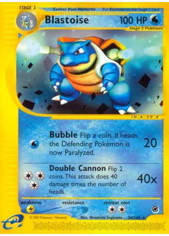 Blastoise #36/165 — Expedition Set Base