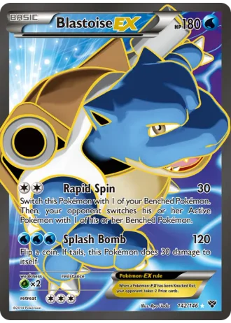 Blastoise EX #142 — XY