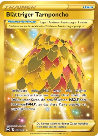 Blättriger Tarnponcho #214/195 — Silberne Sturmwinde