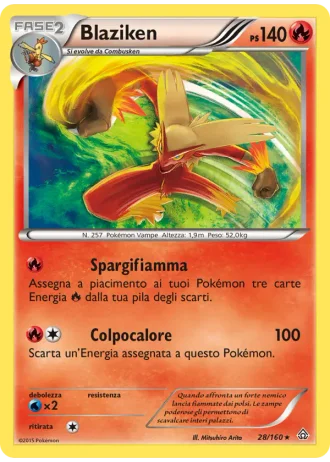 Blaziken #28/160 — Scontro Primordiale
