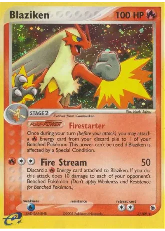 Blaziken #3/109 — Ruby & Sapphire