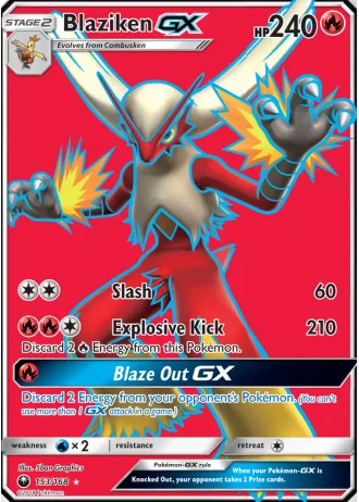 Blaziken GX #153/168 — Celestial Storm