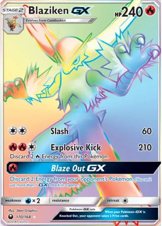 Blaziken GX #170 — Celestial Storm