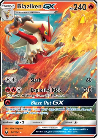 Blaziken GX #28 — Celestial Storm