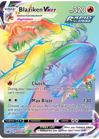 Blaziken VMAX #200/198 — Chilling Reign