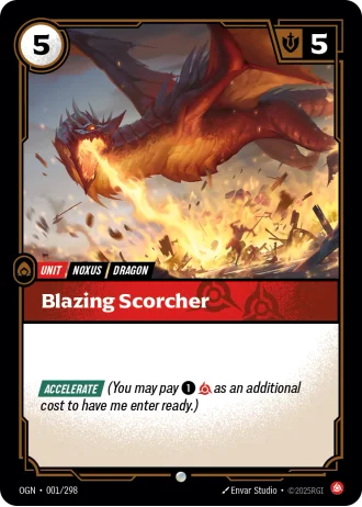 Blazing Scorcher #001/298 — Origins