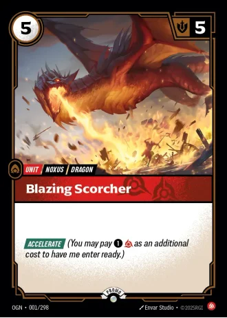 Blazing Scorcher #001/298 — Organized Play Promos