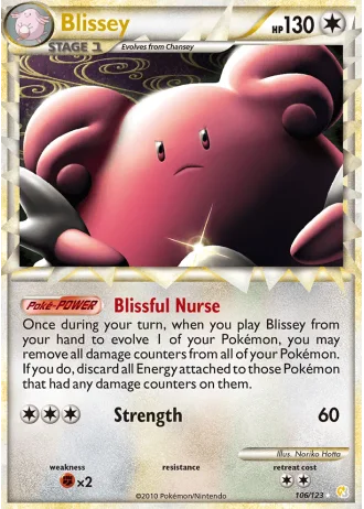 Blissey #106/123 — HeartGold SoulSilver