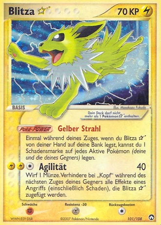 Blitza Gold Star #101/108 — EX Power Keepers