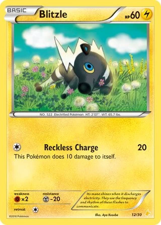 Blitzle #12 — XY trainer Kit (Pikachu Libre)