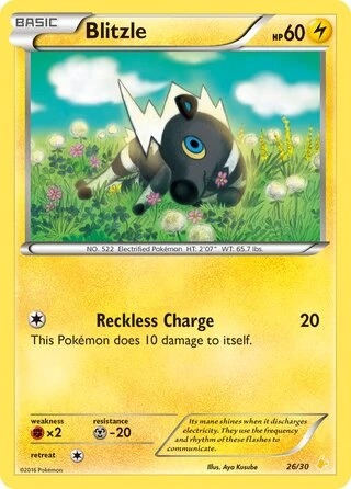 Blitzle #26 — XY trainer Kit (Pikachu Libre)