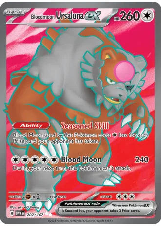 Bloodmoon Ursaluna ex #202 — Twilight Masquerade