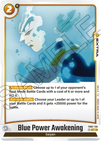 Blue Power Awakening FB02-136 — Blazing Aura (FB02)