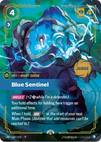 Blue Sentinel #087/219 — Judge Promos