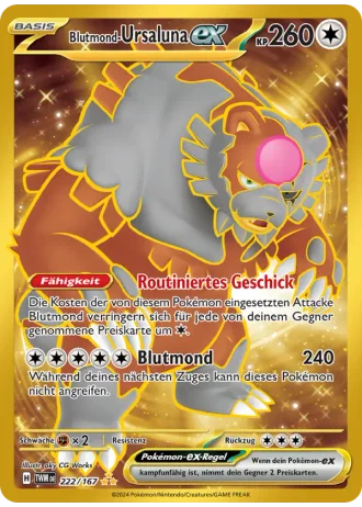 Blutmond-Ursaluna ex #222/167 — Maskerade im Zwielicht