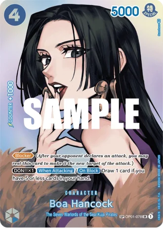 Boa Hancock (OP01-078) (Special Rare) — Kingdoms of Intrigue (OP04)