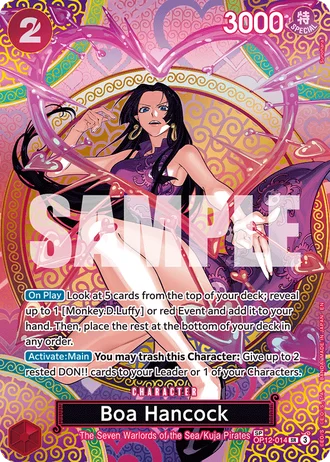 Boa Hancock (OP12-014) (Alternative Art 2) — Adventure on Kami's Island (OP15-EB04)