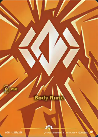 Body Rune #126b/298 — Organized Play Promos