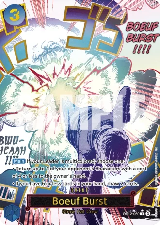 Boeuf Burst (OP12-060) (Alternative Art) — Legacy of the Master (OP12)