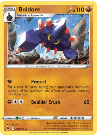 Boldore #87/203 — Evolving Skies