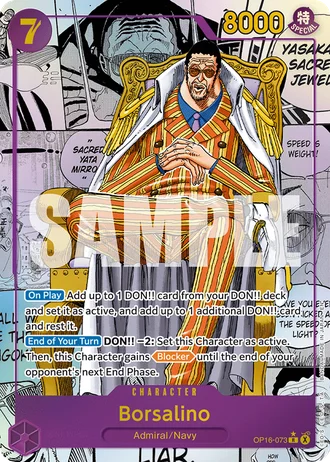 Borsalino (OP16-073) (Alternative Art 2) — The Time of Battle (OP16)