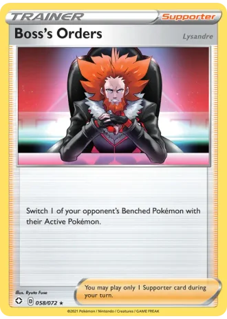 Boss's Orders (Lysandre) #58/72 — Shining Fates