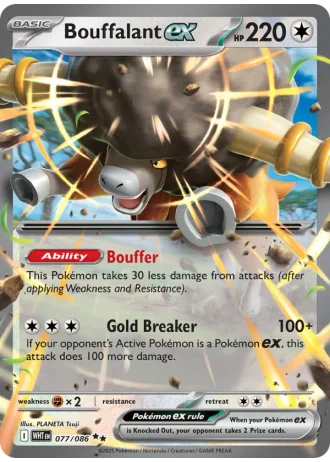 Bouffalant ex #077 — White Flare