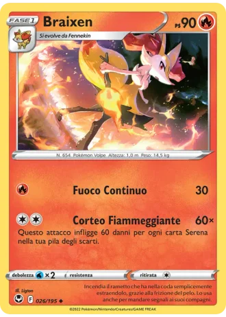 Braixen #026 — Tempesta Argentata
