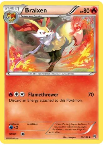 Braixen #26/162 — BREAKthrough