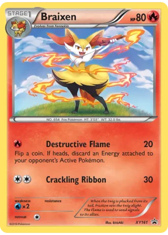Braixen XY161 — XY Promos