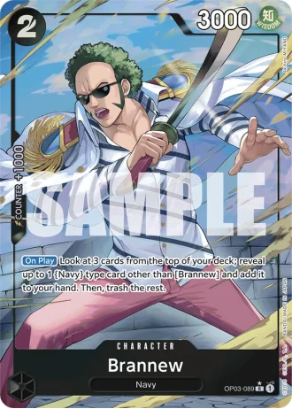 Brannew (OP03-089) (Alternative Art) — One Piece The Best (PRB01)