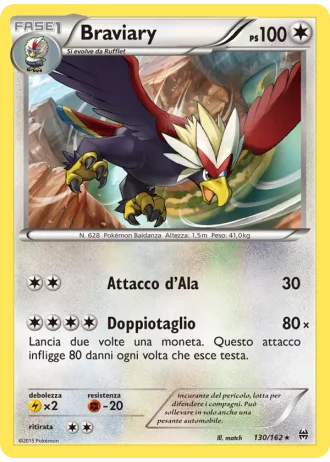 Braviary #130/162 — Turbo Blitz