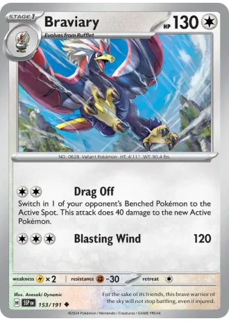 Braviary #153/191 — Surging Sparks
