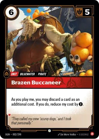 Brazen Buccaneer #002/298 — Origins