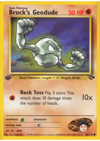 Brock's Geodude #68 — Gym Challenge